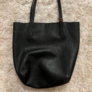 J. Crew Carry All Tote Black leather